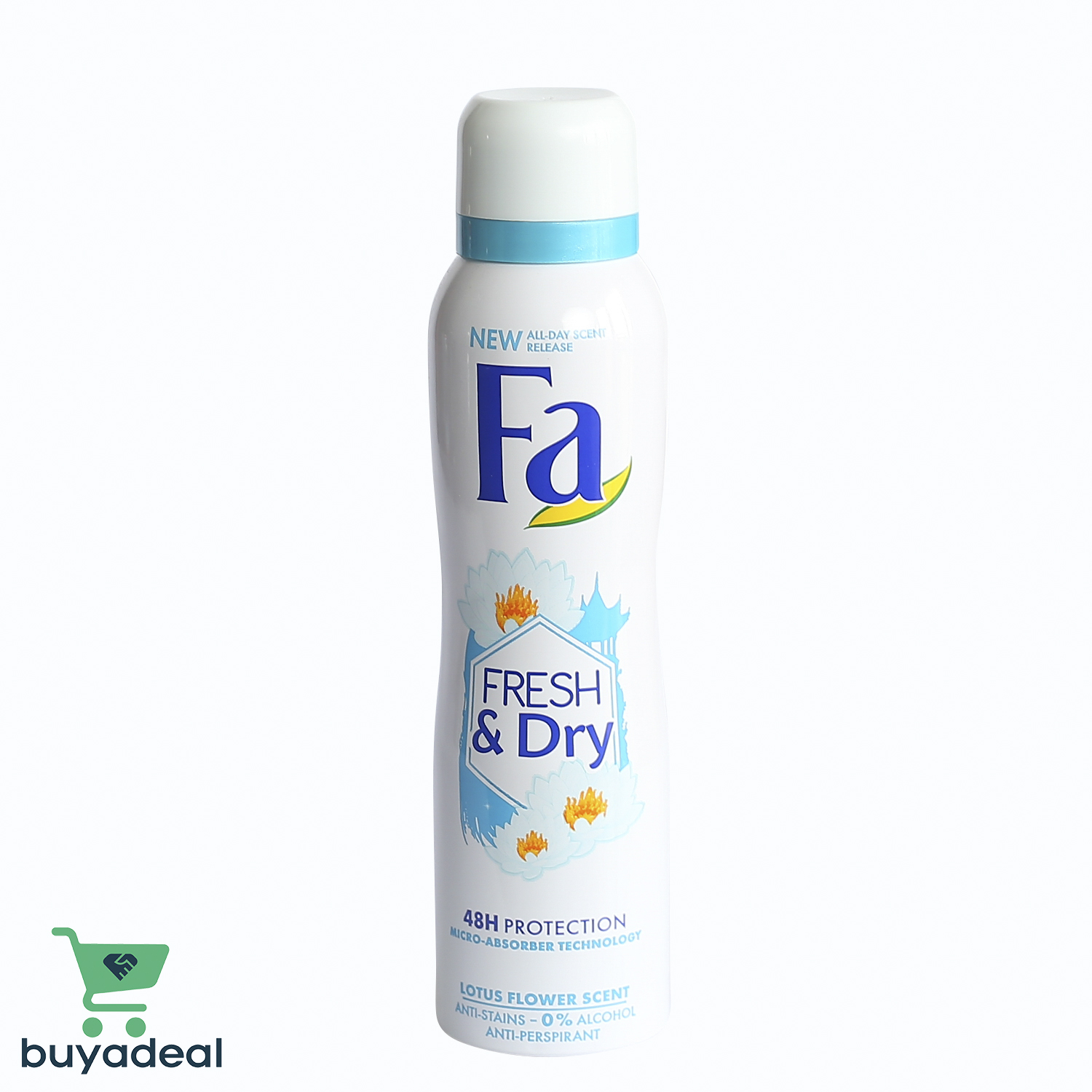 Fa Fresh & Dry Lotus Flower Deodorant Spray 150ml buyadeal