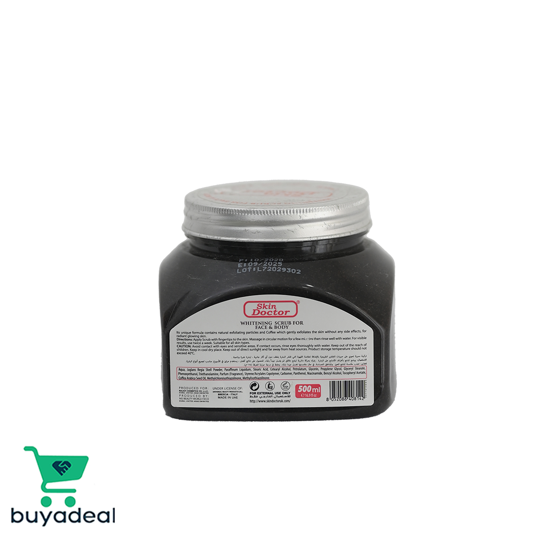 Skin Doctor Coffee Whitening Scrub For Face & Body 500Ml buyadeal