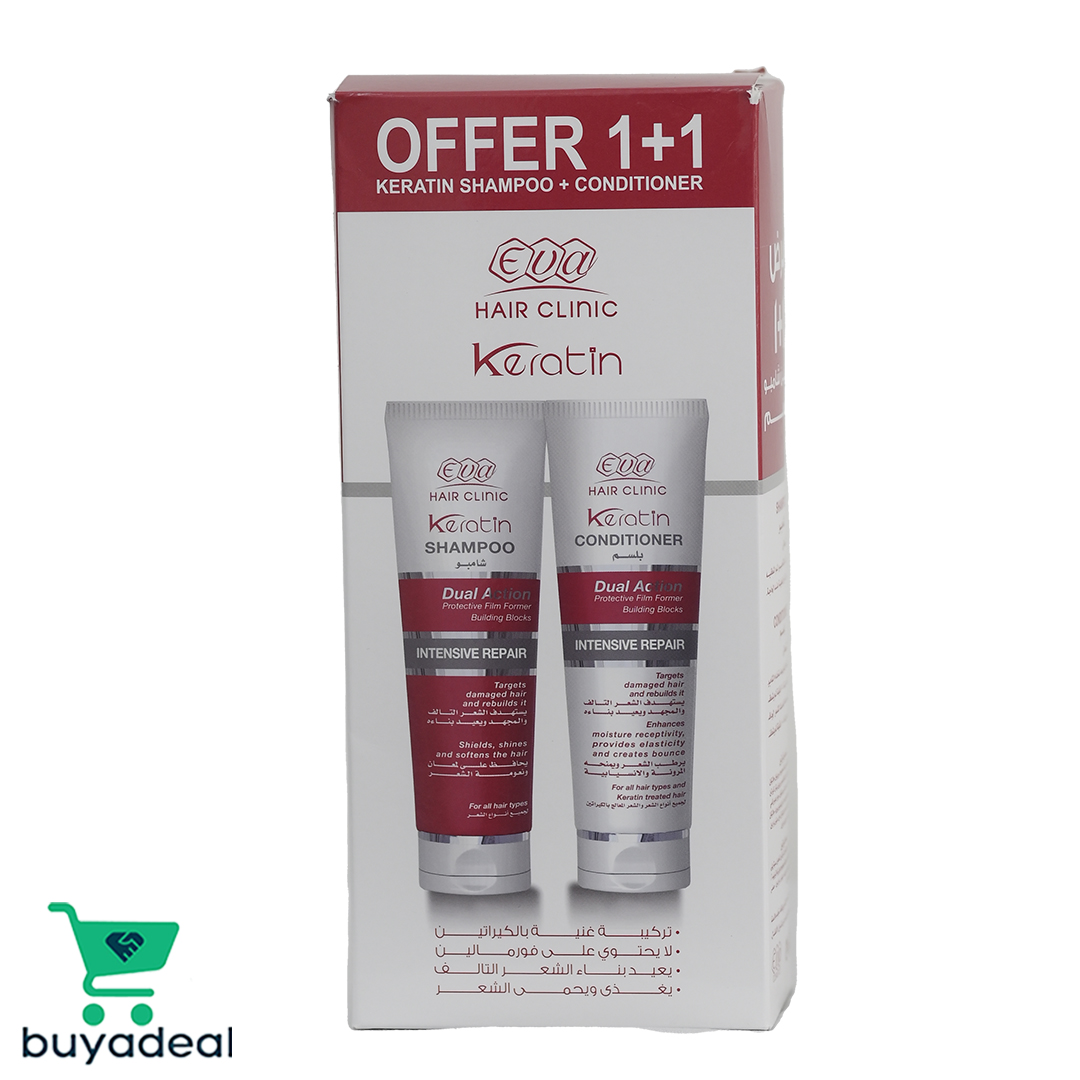 Buyadeal Product Hair Clinic Keratin Shampoo 230 ML + Conditioner 230ML