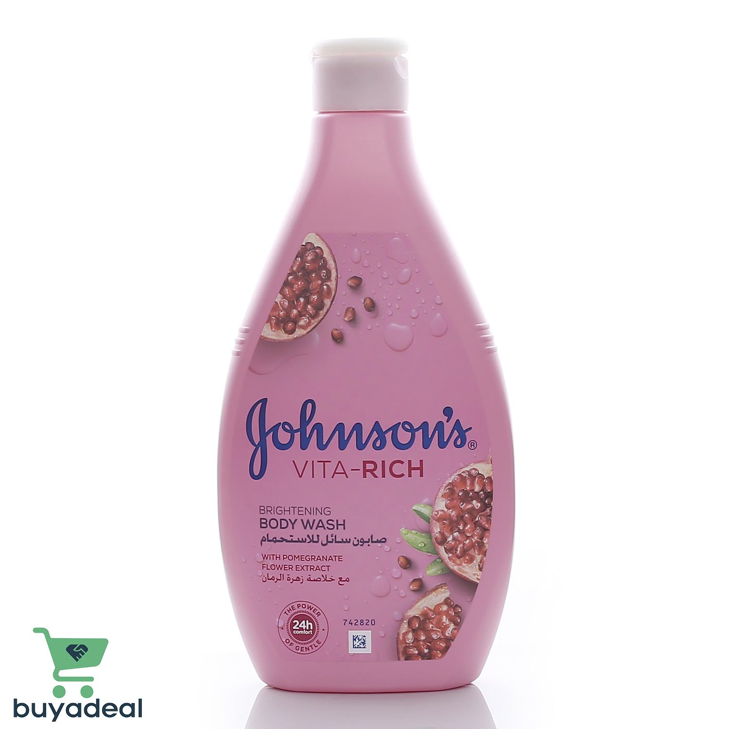 Buyadeal Product Johnson's Body Wash - Vita-Rich, Brightening Pomegranate Flower, 400Ml