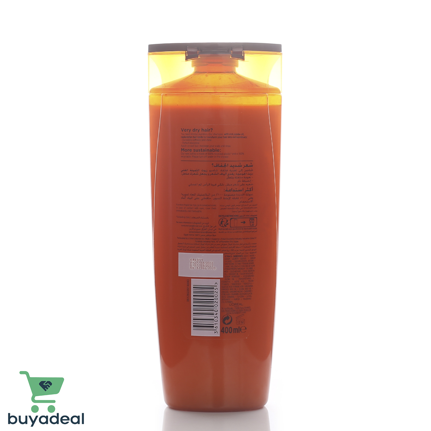 Loreal Elvive Extraordinary Oil Jojoba Intense Nourishing Shampoo