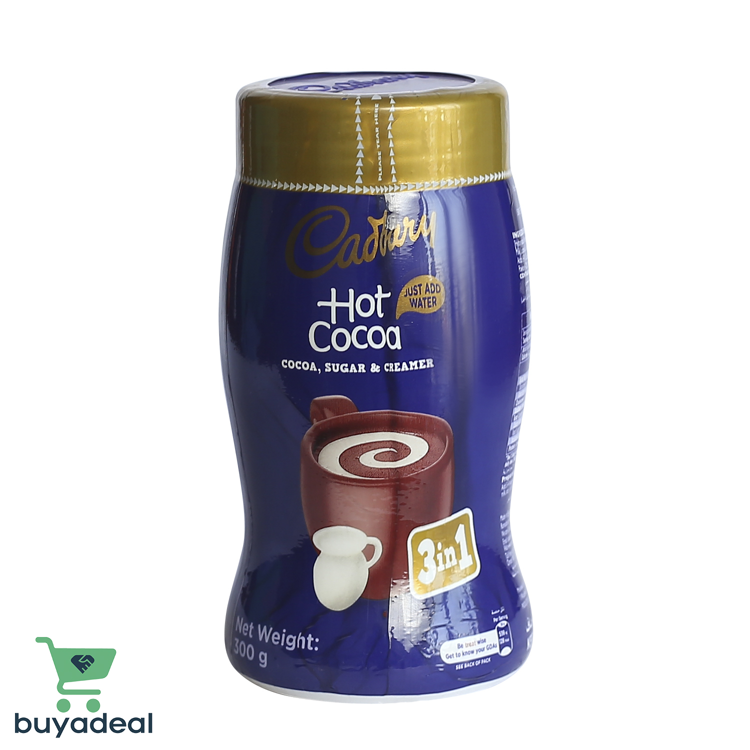 Buyadeal Product Cadbury Hot Cocoa 3 In 1 Flavoured Chocolate Drink 300g
