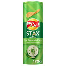Buyadeal Product Lay's Stax Potato Crisps Sour Cream & Onion 170 g